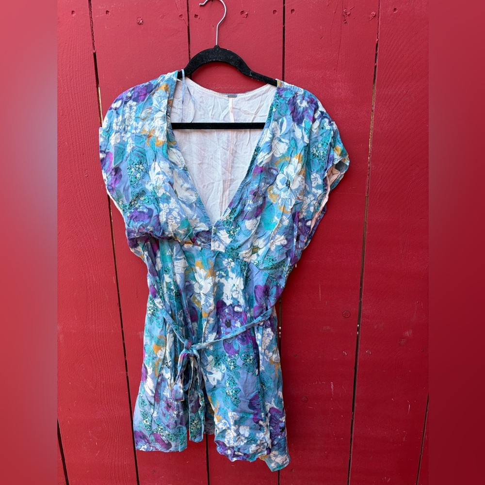 Free People Freddy Tie Mini Dress
